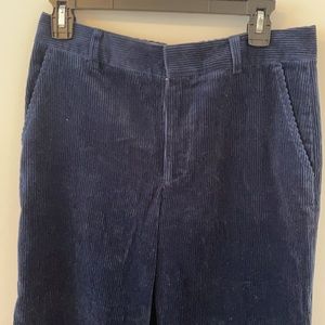 NWT Club Monaco Navy Corduroy Wide Leg Pants